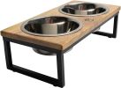 "Pet Feeder Handmade" Wood & Metal Elevated  by GF Pet