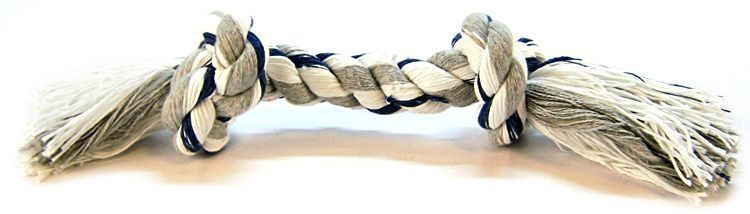 Flossy Chews Colored Rope Bone (Size-3: Large (14" Long))