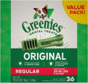 Greenies Regular Dental Dog Treats (size-5: 36 Count)