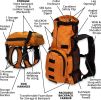 "Harness & Storage" by K9 Sport Sack Walk-on with Sunset Orange
