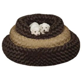 SP Swirl Plush Donut Bed Oatmeal (Color: Oatmeal, 4' Long x 3/8" Wide: 18in)