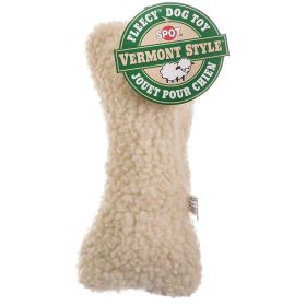 Spot Vermont Style Fleecy Bone Shaped Dog Toy (Size-3: 9" Long)