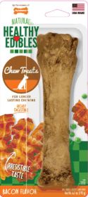 Nylabone Healthy Edibles Wholesome Dog Chews - Bacon Flavor Variety of Sizes (Size-3: Souper (1 Pack))