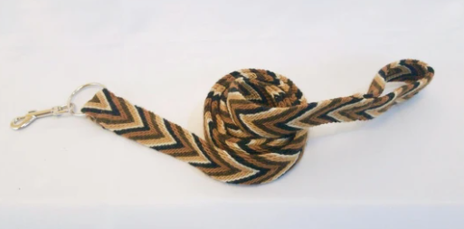Handmade Wayuu Pet Leash (size-5: Brown)