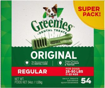 "Dental Dog Treats" by Greenies Complete Oral Health (size-5: 54 Count)