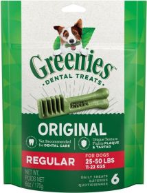 Greenies Regular Dental Dog Treats (size-5: 6 Count)