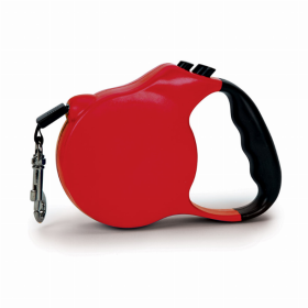 CC Belted Retractable Leads-Red (size-5: Small-10ft)