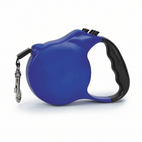 Belted Retractable Lead by Casual Canine (Blue) (size-5: Medium)