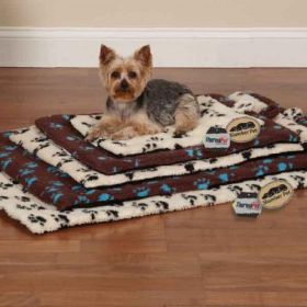SP ThermaPet Paw Print Crate Mat  White (Color: White, 4' Long x 3/8" Wide: Small)