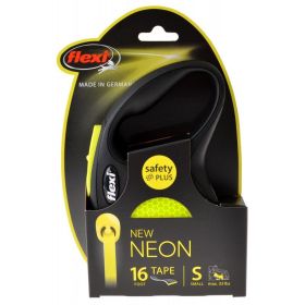 Flexi New Neon Retractable Tape Leash (Size-3: Small - 16' Tape (Pets up to 33 lbs))