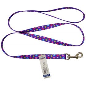 Pet Attire Styles Nylon Dog Leash - Special Paw Durable Chrome Snap Hook (Size-3: 4' Long x 5/8" Wide)