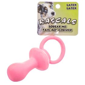 "Latex Pacifier Dog Toy" by Coastal Pet Rascals 4.5" Long Durable Pacifier (size-4: 1 - Count)