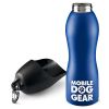 Mobile Dog Gear 25 Oz Water Bottle: Blue, Gray and Black