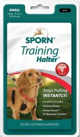 Sporn Original Training Halter for Dogs - Black (Size-3: Small)