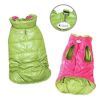 "Dog Reversible Parka Vest" by Klippo Pet with Ruffle Trims