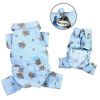 "Flannel PJ" by Klippo Pet With Adorable Teddy Bear Love  - Light Blue