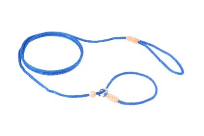 Alvalley Nylon Slip Lead With Stopper Dog (Color: Deep Blue)