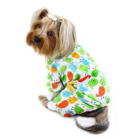 Klippo Pet Knit Cotton Pajamas with Early Birdies (size 6: XSmall)