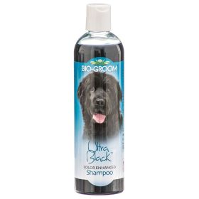 "Ultra Black Color Enhancer Shampoo" Tearless by Bio-Groom Coconut Oil Based (size-4: 12 oz)