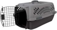 "Heavy-Duty Pet Carrier" by Aspen Pet Porter Storm Gray and Black Travel Kennel