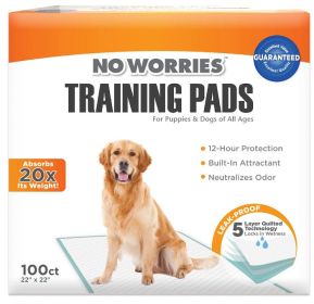 Four Paws No Worries Training Pads Quilted For Extra Absorbency (size-4: 100 count)