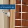 "Wire Mesh Wood Pressure Mount Pet Safety Gate" by Midwest