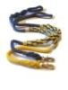 Weave Rope Dog Leash Blue With Yellow