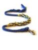 Weave Rope Dog Leash Blue With Yellow