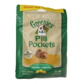 Greenies Pill Pocket Chicken Flavor Dog Treats (size-4: Large - 60 Treats (Capsules))