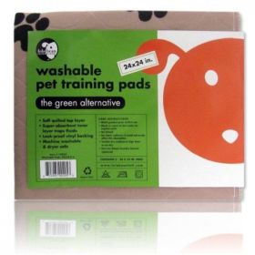 Machine Washable Lola Bean Washable Pet Training Pads Environmentally Friendly (size-4: 2 Count (24" x 24"))
