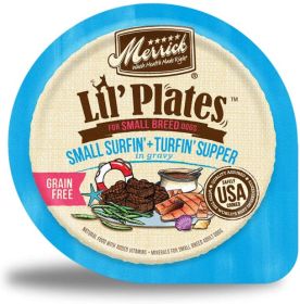 Merrick Lil Plates Grain Free Small Surfin + Turfin Supper for Small Dogs (size 6: 3.5 oz)