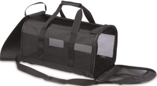 Petmate Soft Sided Kennel Cab Pet Carrier - Black (Size-3: Medium - 17"L x 10"W x 10"H (Up to 10 lbs))