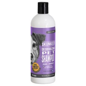 "Deodorizing Shampoo" for Dogs by Nilodor -  Tough Stuff Skunked! (size-4: 16 oz)