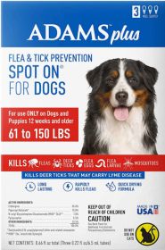 "Pet Flea And Tick Prevention" by Adams Spot On For Dogs 61 -150 lbs (size 6: 1 Count)