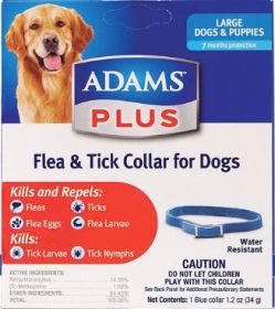 "Flea and Tick Collar" by Adams Plus for Dogs and Puppies (size-5: 1 Count)
