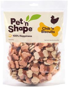 Nutritious Pet 'n Shape Chik 'n Biscuits Dog Treats High Protein (Size-3: 35 oz)