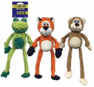 Petsport Critter Tug Dog Toy for Tugging, Shaking and Squeaker (size 6: 1 Pack)