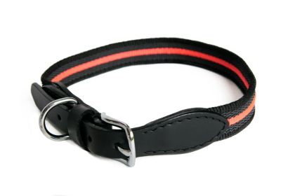 Alvalley Reflective Anti-Slip Dog Collar with Buckle (size-5: 18 in x 3/4 in)