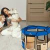 Zampa Portable Foldable Pet playpen Exercise Kennel Carrying Case Cover