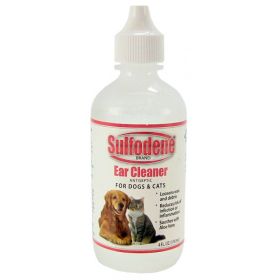 Sulfodene Ear Cleaner for Dogs & Cats Reduces Risk Of Infection and Inflammation (Size-3: 4 oz)