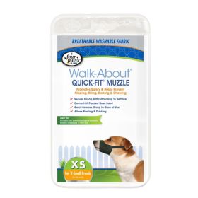 Four Paws Quick Fit Muzzle Quick Fit Made Of Strong Nylon For All Sizes of Dogs (size 6: Size 1 Fits 5" Snout)