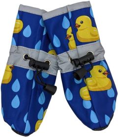 "Rubber Ducky Rainboots" by Fashion Pet  - Royal Blue (size-4: Small 1 Count)