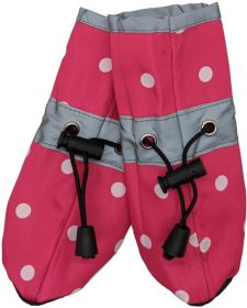 "Dog Rainboots" by Fashion Pet - Polka Dot Pink (size-4: X-Small 1 Count)