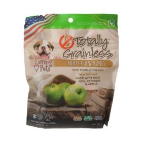 Loving Pets Totally Grainless Meaty Chew Bones - Chicken & Apple (size-5: Toy/Small Dogs)