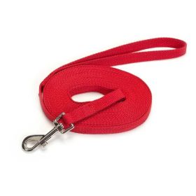 "Training Lead" by Guardian Gear Cotton Web  -  Red (size-5: 5/8" Wide x 15' Long)