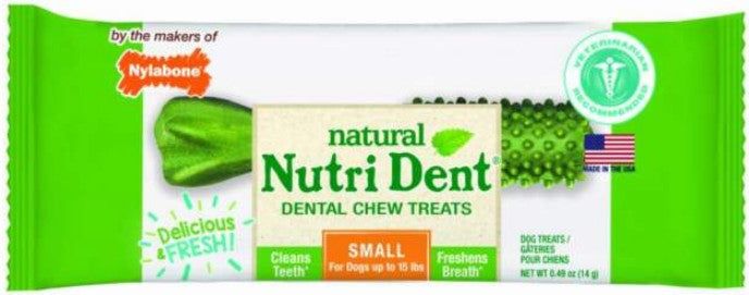 "Dog Dental Chew"  by Nylabone Natural Nutri Dent Fresh Breath (size-4: 1 Count)