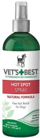 "Vets Best All Natural Dogs Hot Spot Itch Relief Spray" (Size-3: 48 oz (3 x 16oz))