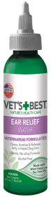 Ear Relief Wash for Dogs by Vets Best Soothes And Cleans Canal (size-4: 4 oz)