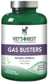 Vets Best Gas Busters for Dogs Gas Relief and Stomach Soother (size 6: 540 Tablets ( 6 x 90 tabs))